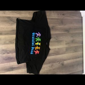 Black greatful dead crop top.